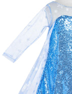 Luxury Princess Dress Costumes with Shining Long Cape Girls Birthday Party