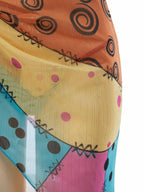 MEOWCOS Gothic Swimsuit for Women Goth Bikini Retro Cosplay Bath Swimwear with overskirt