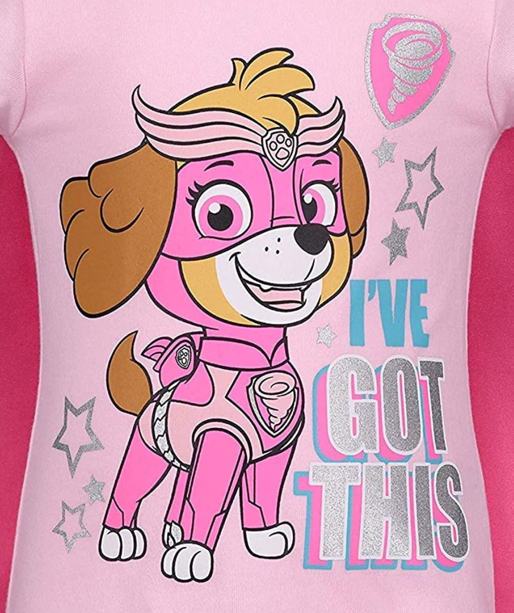 Paw Patrol Skye Toddler Girls Cosplay T-Shirt Tulle Tutu Cape and Mask 4 Piece Outfit Set 5T