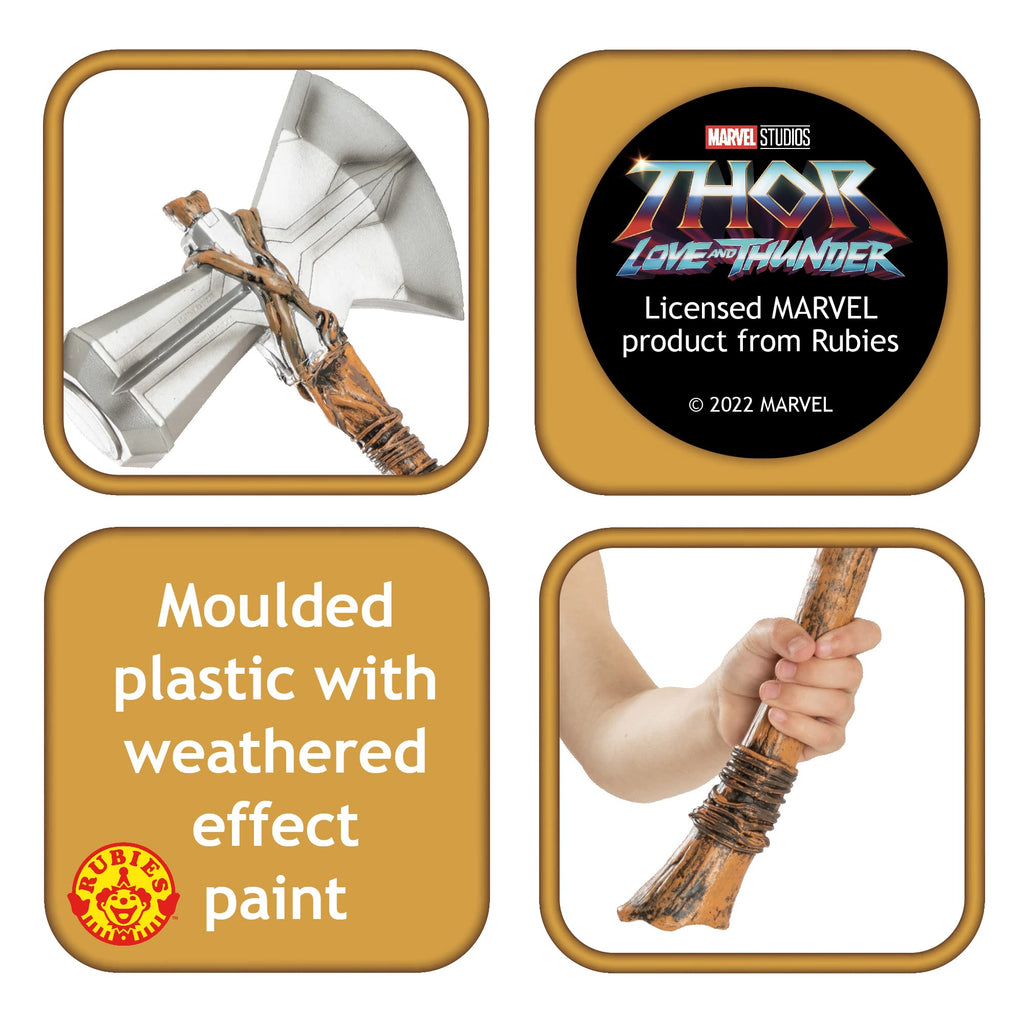 Rubie's Official Marvel Thor Love & Thunder Movie, Thor Stormbreaker Axe Costume Accessory Halloween Halloween