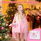 Meland Princess Dress up Clothes for Girl, 11Pcs Princess Cape with Kid Crown Toys,Dresses for Girl 3,4,5,6,7,8 Birthday Gift