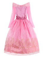 ReliBeauty Girls Princess Dress up Costume with Accessories, 8-10, Pink