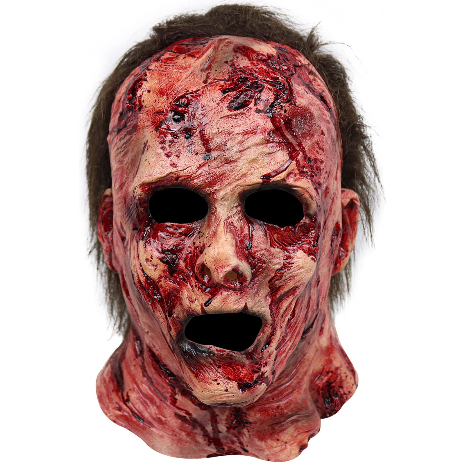 Stobbod Scary Mask Horror Bloody Halloween Masquerade Cosplay Creepy Party Accessories