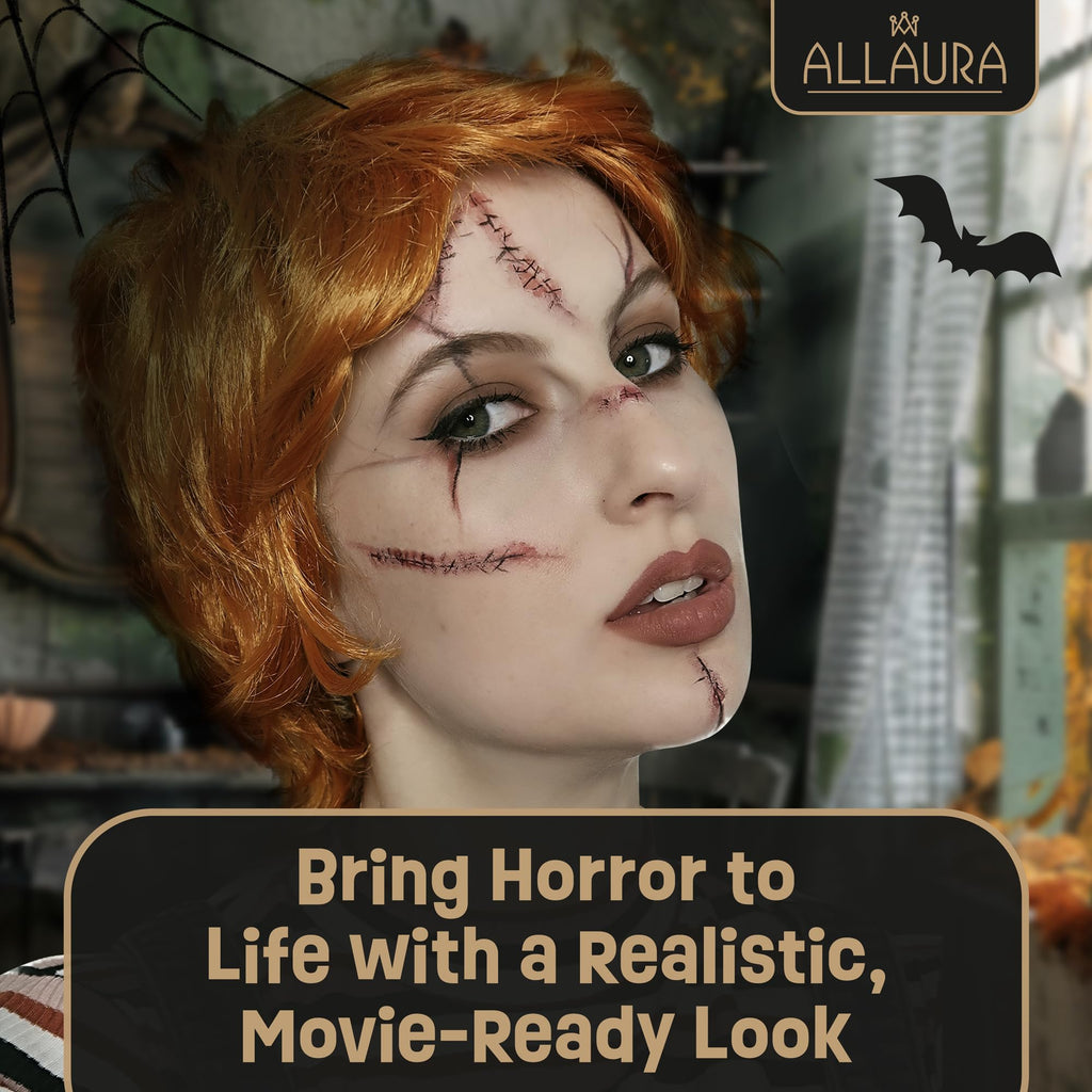 ALLAURA Compatible with Sonny Bono Wig – 60s 70s Men’s Short Brown Wig + Mustache for Hippie, Singer, TV Star, Cop, Detective Costumes – Liberty Duo, Limu & Doug, Uncle Rico, Retro Halloween Outfit