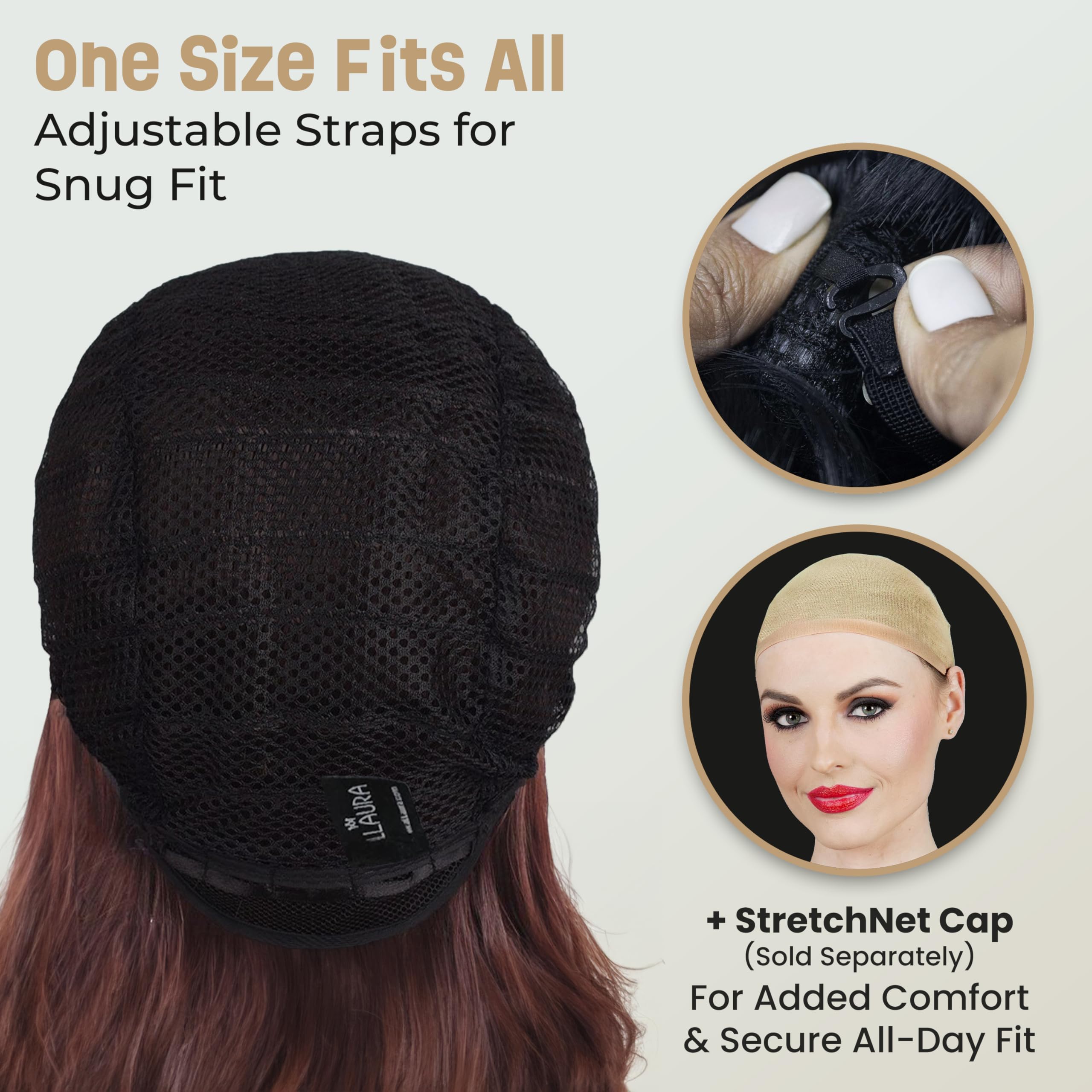 ALLAURA Compatible with Sonny Bono Wig – 60s 70s Men’s Short Brown Wig + Mustache for Hippie, Singer, TV Star, Cop, Detective Costumes – Liberty Duo, Limu & Doug, Uncle Rico, Retro Halloween Outfit