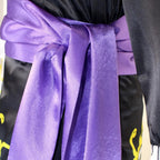 GWOKDAN Queen Cosplay Costume Anime Black Kimono Dress Cheongsam Cloak Women Halloween Outfits Full Set(M,Black)