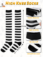 QZYL Halloween Women Robber Costume Set, XXL Women Thief Cosplay Striped Shirt Mask Gloves Beanie Cap Bag for Halloween Thief