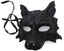 MasqStudio Black Wolf Mask Animal Masquerade Halloween Costume Cosplay Party mask (BLACK)