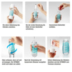 TENGA Spinner-06 | Premium TPE Male Masturbator Sex Toys for Men | Spiral Motion Reusable Sleeve Stroker Device, Made in Japan