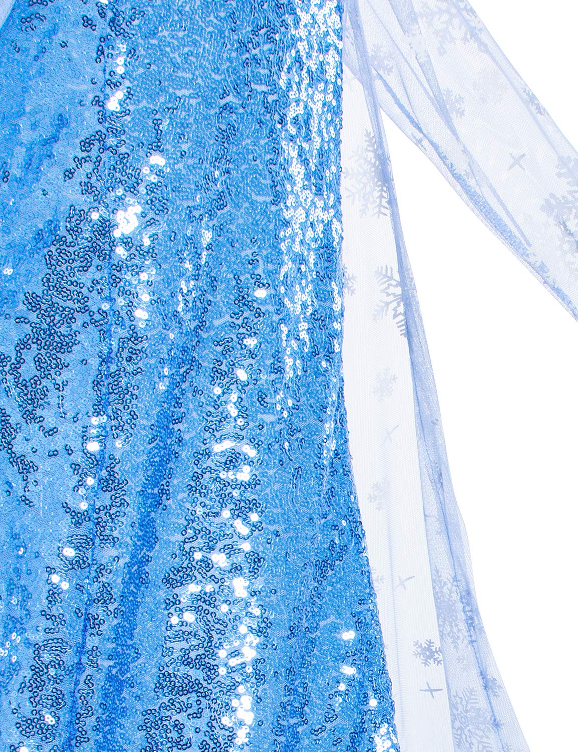 Luxury Princess Dress Costumes with Shining Long Cape Girls Birthday Party