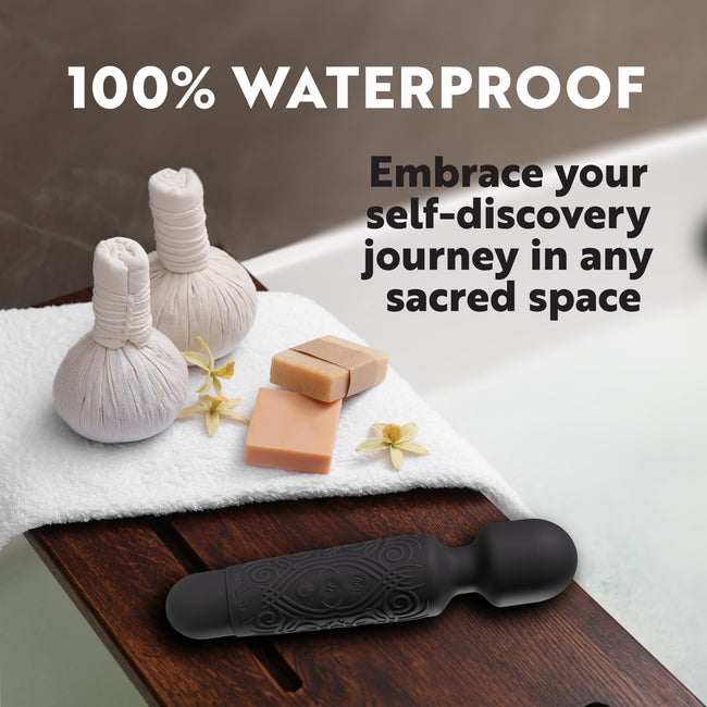 LuLu Wand Massager Vibrator for Women - Powerful Multi-Speed Waterproof Vibrating Wand with Tiger Eye Yoni Egg - Silent Rechargeable Sex Toy for Clitoral Stimulation Main Image