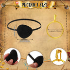 Boyiee 5 Pcs Men Pirate Costume Set for Women Adult Medieval Renaissance Shirt Bandana Sash Belt for Halloween Cosplay Party(Apricot,XL,Retro)