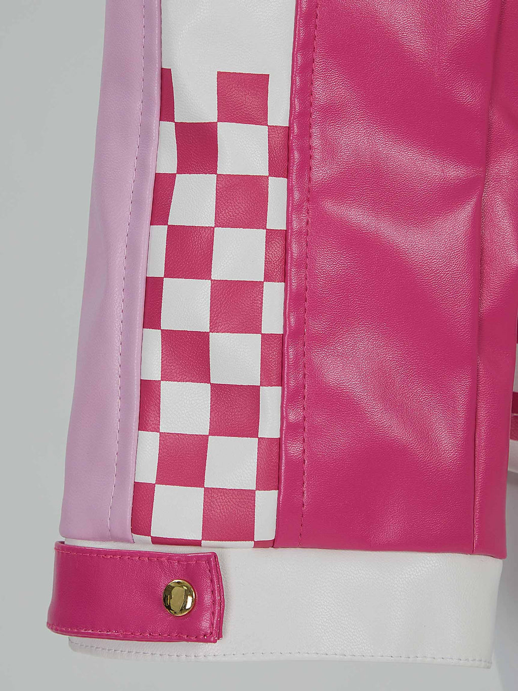 Women's Costume Peach Cosplay Casual Outfit Pink Racing Suit Short Top and Jacket with Shorts Necklace (S)