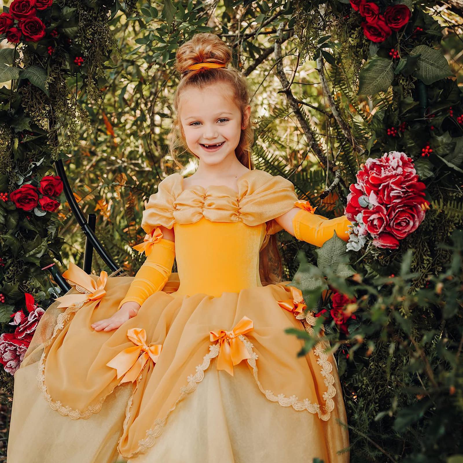 Girls Cinderella Costumes Halloween Princess Dress Up Fancy Birthday Party Ball Gown