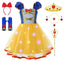 Uplus ME Light Up Princess Dress Up Clothes for Little Girls Toddler Kids Princess Costume Halloween Birthday Outfit (6-7Y/130)