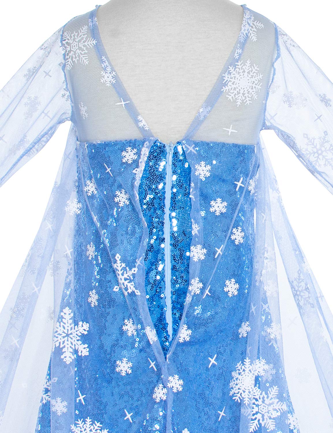 Luxury Princess Dress Costumes with Shining Long Cape Girls Birthday Party