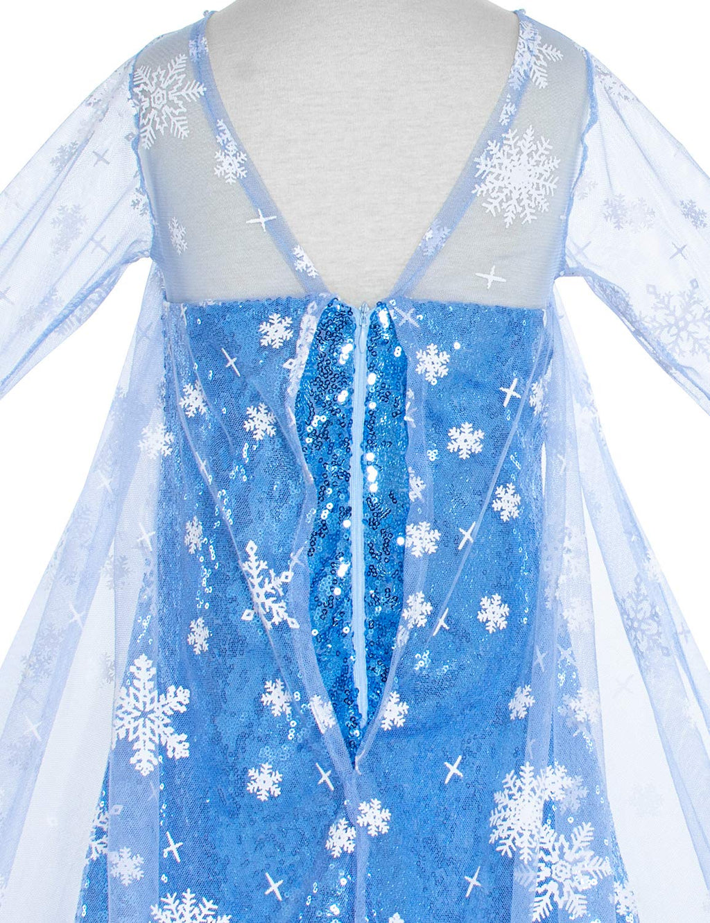 Luxury Princess Dress Costumes with Shining Long Cape Girls Birthday Party