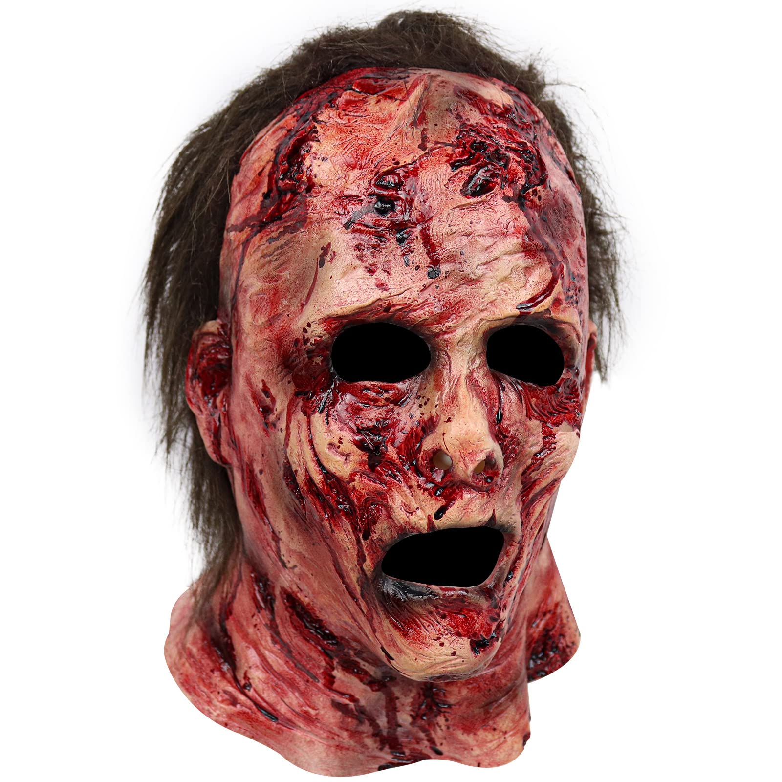 Stobbod Scary Mask Horror Bloody Halloween Masquerade Cosplay Creepy Party Accessories