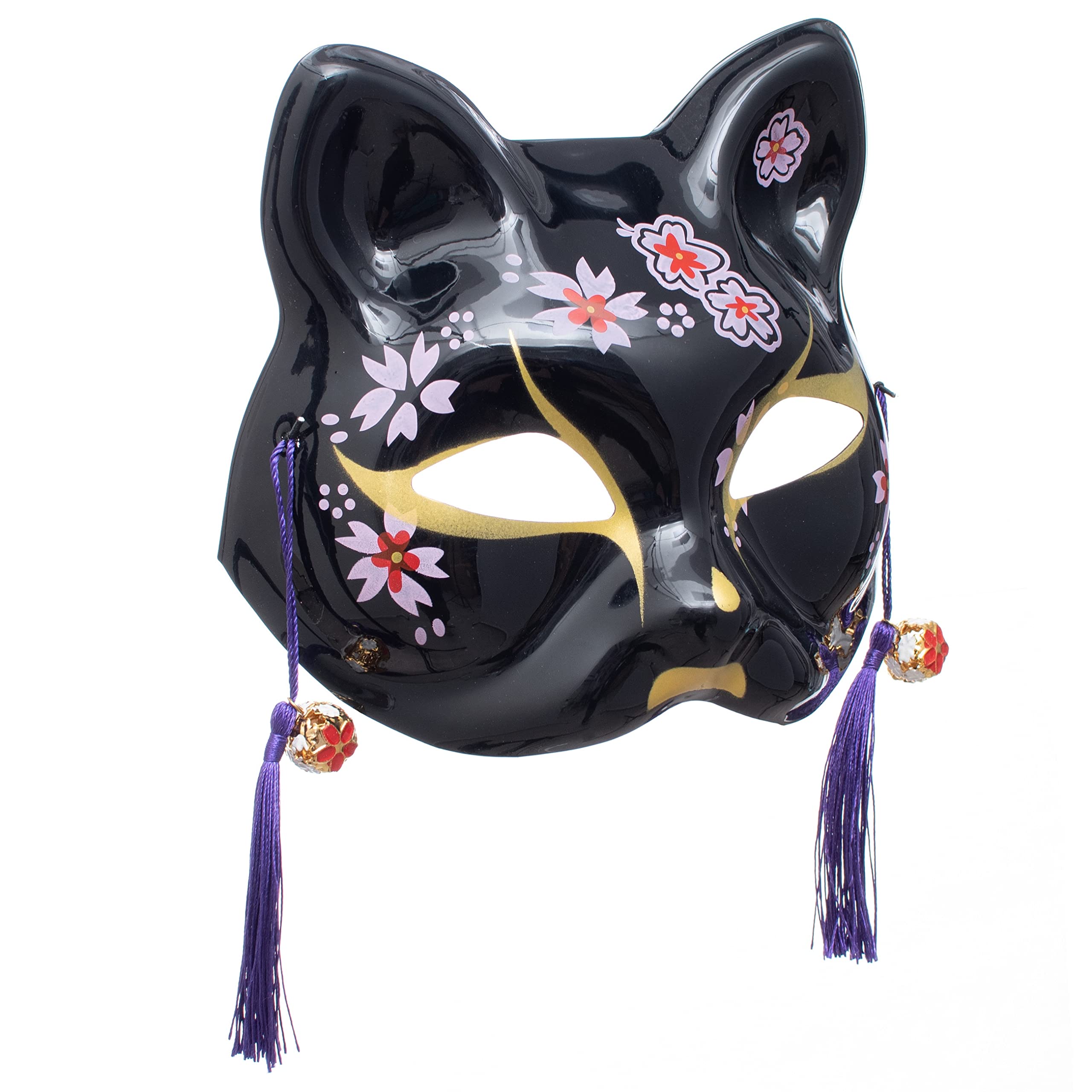 AiMiNa Japanese Kitsune Inu Boku Fox Cat Cute Cosplay Half Mask Masquerade Christmas(Style 3)