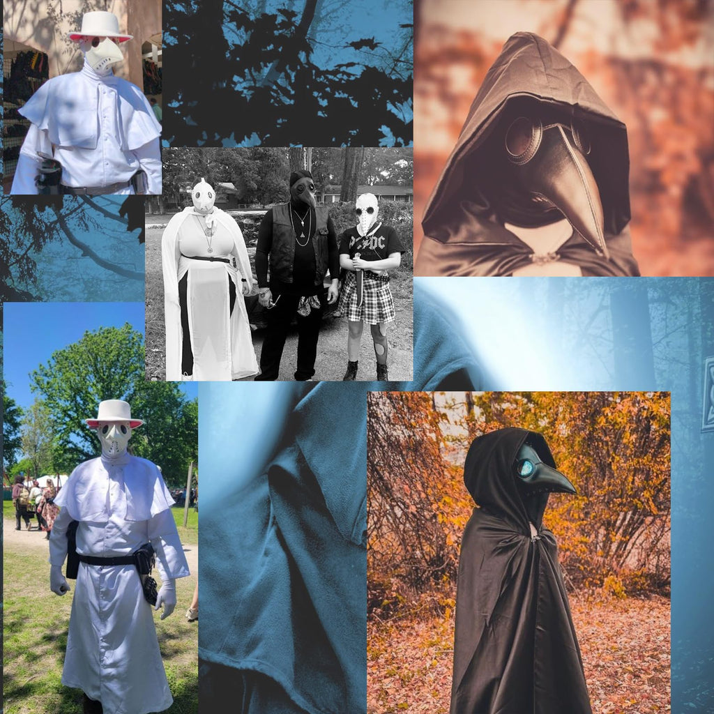 Raxwalker Halloween Plague Doctor Mask Steampunk Cosplay Costume Bird Beak Mask Long Beak Raven Masks Prop for Men and Boys(1 Pc Black)