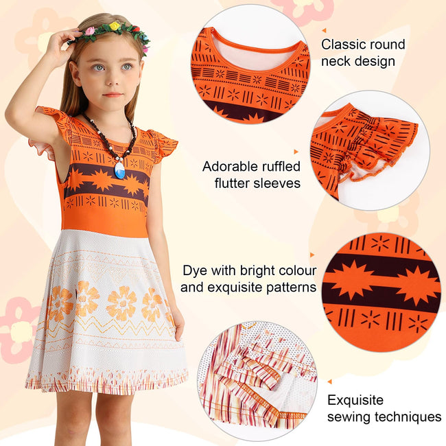 Eledobby Princess Costume for Girls Kids Halloween Outfits Birthday Party Cosplay Dresses 9-10Years Main Image