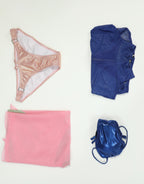 haikyuu Women Cosplay Swimsuit With Wrap Skirt Anime Two Piece Bathing Suit Halter Rave Swimwear