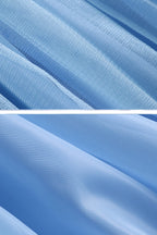 MYZLS Cinderella Princess Dress Girls Snow White Fancy Party Costume Halloween Dress Up Outfit Size 110, 3-4 Years,Blue