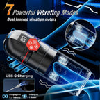 Mrgras Male Masturbator Penis Pump - Male Sex Toys for Men with Upgrade 12 S Vacuum Pump & 7 Thrusting Rotating Vibrating Sucking Licking LCD Adult Toys Mens Sex Toys Pocket Pussy Pumps & Enlargers