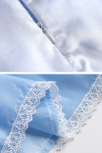 MYZLS Cinderella Princess Dress Girls Snow White Fancy Party Costume Halloween Dress Up Outfit Size 110, 3-4 Years,Blue