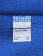 Ohoo Mens Slim Fit Short Sleeve Lightweight Zip-up Hoodie for Outfit and Character Play / DCF057-BLUE/WHITE-XL