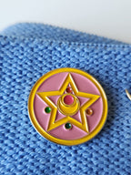 Cielo West Gummy Bear Sparkle Glitter Cute Lapel Pin Backpacks Set of 2 (Sailor Moon, 2)