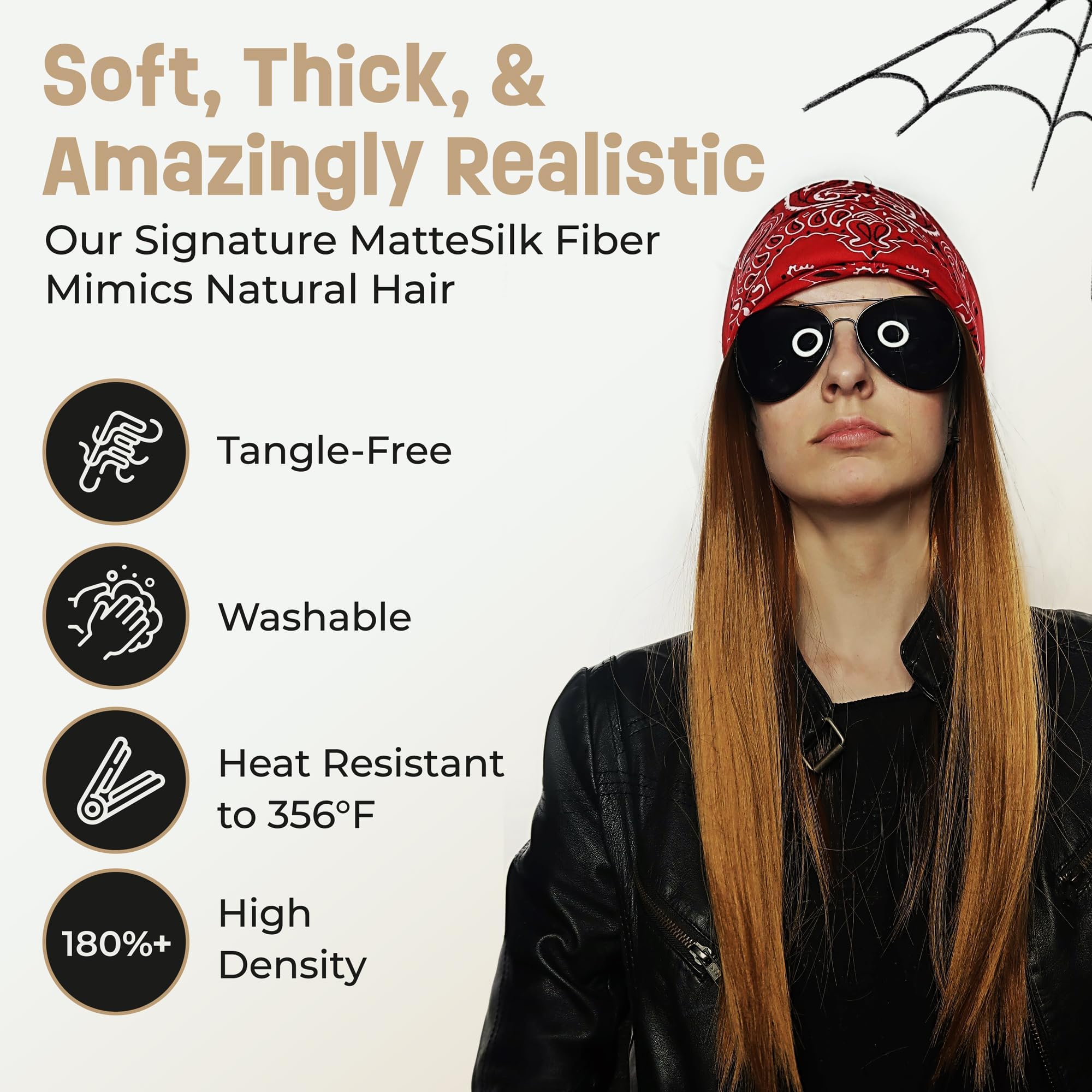 ALLAURA Compatible with Sonny Bono Wig – 60s 70s Men’s Short Brown Wig + Mustache for Hippie, Singer, TV Star, Cop, Detective Costumes – Liberty Duo, Limu & Doug, Uncle Rico, Retro Halloween Outfit