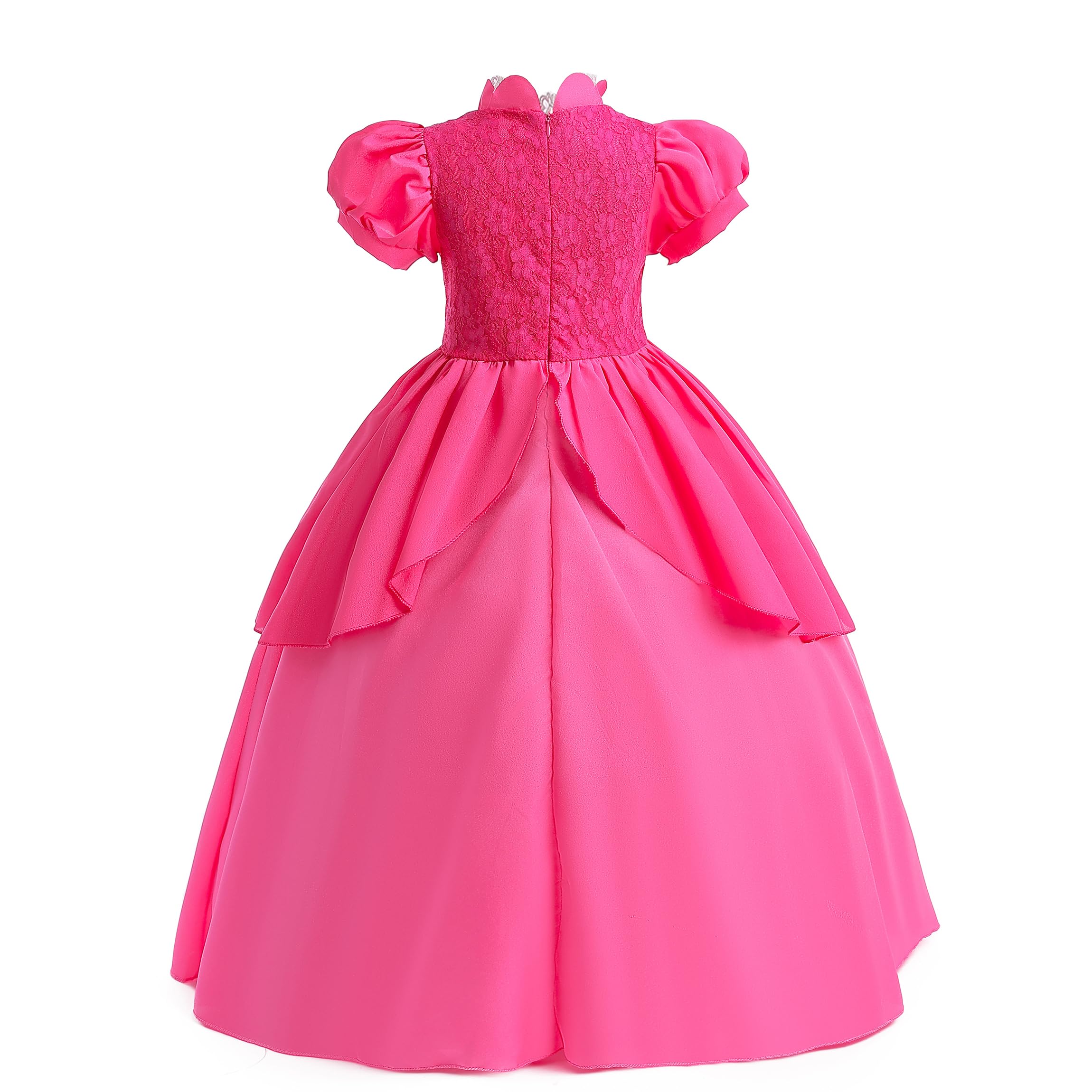 Princess Costume for Girls Cosplay Dress Halloween Birthday Party Dress Up Outfit 3-12Y