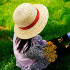 Memfish Straw Hat Halloween Party Yellow Strawhats with String Summer Beach Hats Performance Props for Youth Men Women