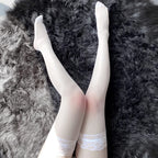 mzenuop Maid Outfit Halloween Maid Dress Cosplay Sweet Classic Apron Costume with Socks.(S-M)