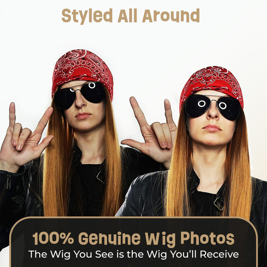 ALLAURA Compatible with Sonny Bono Wig – 60s 70s Men’s Short Brown Wig + Mustache for Hippie, Singer, TV Star, Cop, Detective Costumes – Liberty Duo, Limu & Doug, Uncle Rico, Retro Halloween Outfit