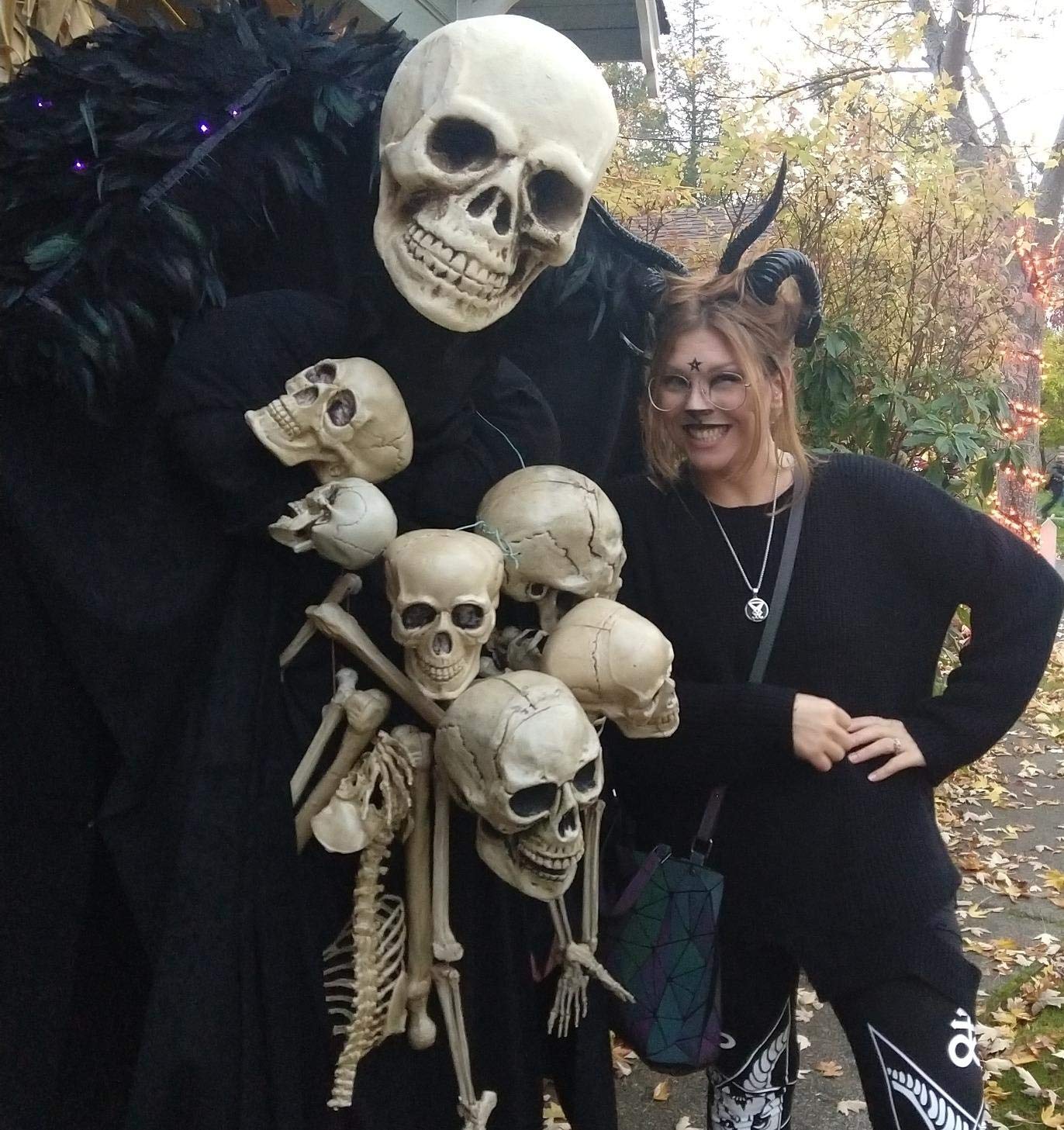 Qhome Gothic Antelope Sheep Horn Hoop Headband Forest Animal Aries Exhibition Cosplay Deluxe Costume Horns