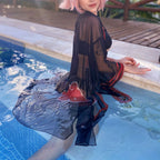 kakashi Womens Bikini Set with Cover up Swimsuit Anime Style Bathing Suit Japanese Cartoon Swimwear