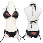 Womens Anime Bikini Swimsuit Cosplay Bathing Suit Japanese Cartoon Swimwear Rave Outfit