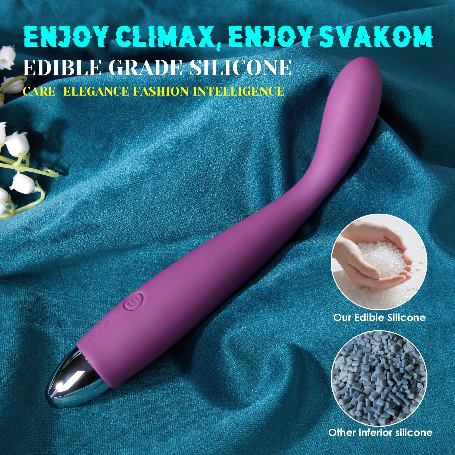 SVAKOM COCO Vibrator Dildo Sex Toys Finger Shaped - 8 Seconds to Climax Waterproof Vibes for Women - 5*5 Vibrations G Spot Clit Nipple Anal Personal Massagers Adult Toys