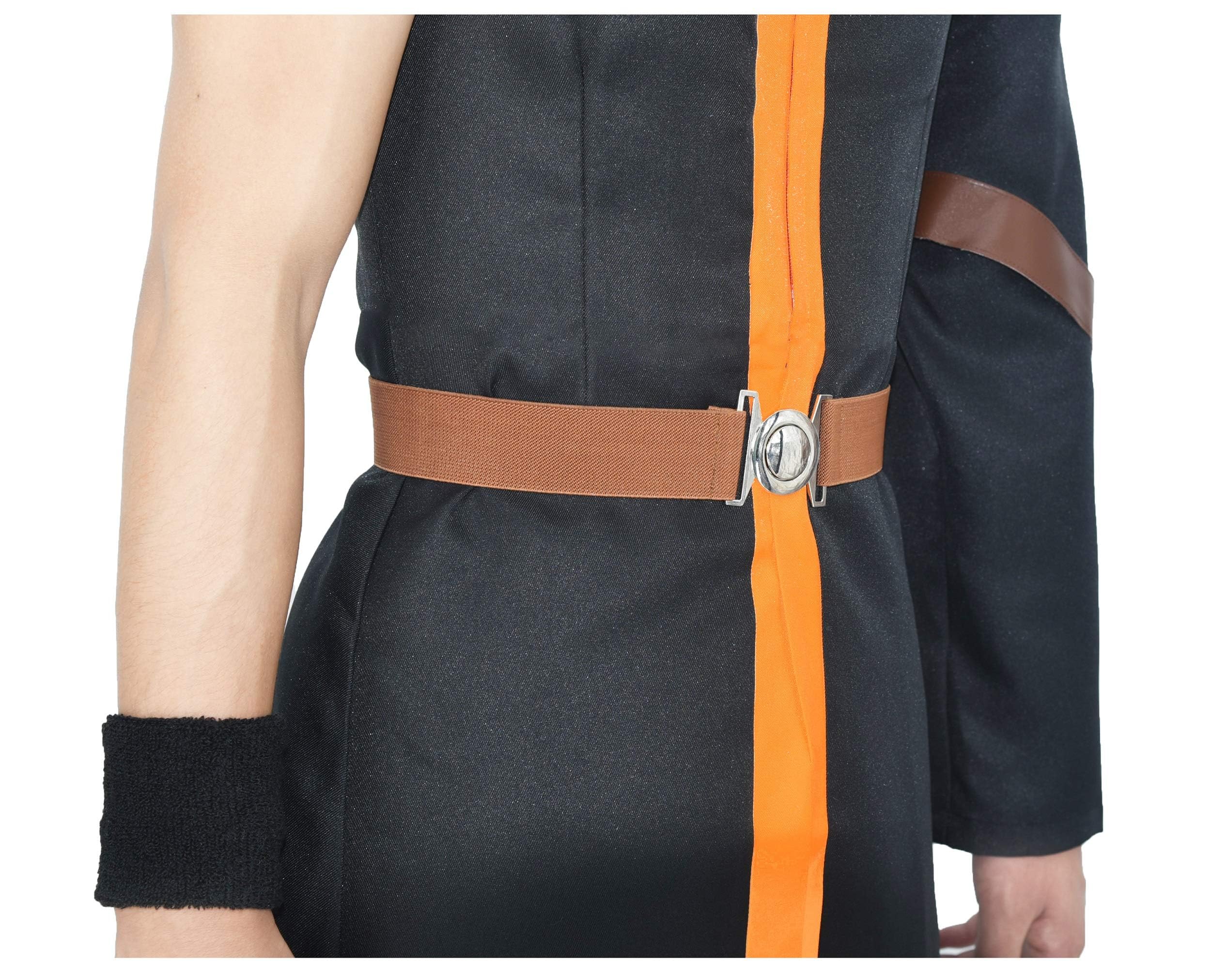 DAZCOS US Size Men's Anime Cosplay Halloween Costume With Scarf Wrister (Medium)