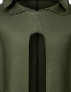 Yuriko Medieval Renaissance Cloak With Hood - Vintage Cape Cosplay Robe Halloween Costume (Green S)