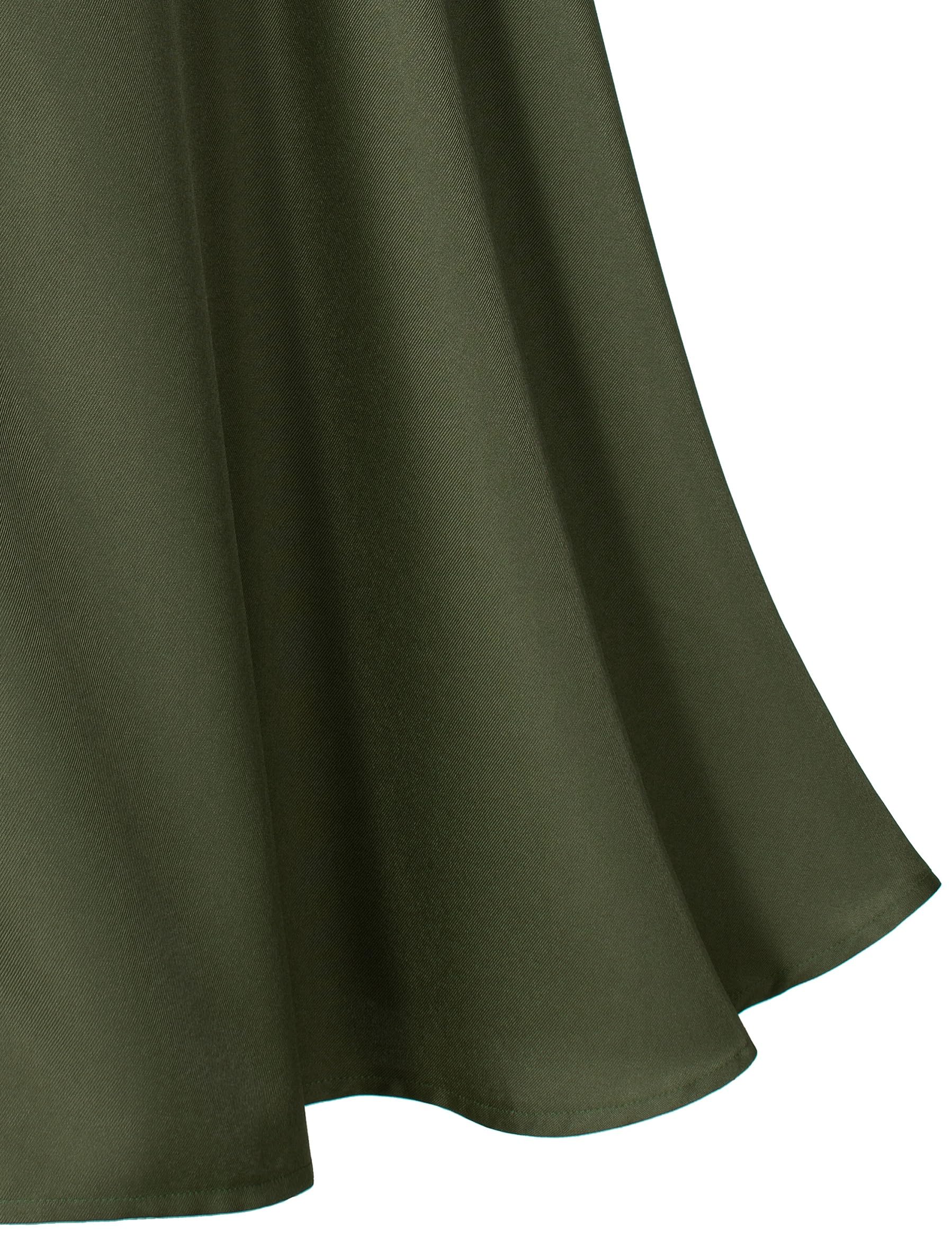 Yuriko Medieval Renaissance Cloak With Hood - Vintage Cape Cosplay Robe Halloween Costume (Green S)