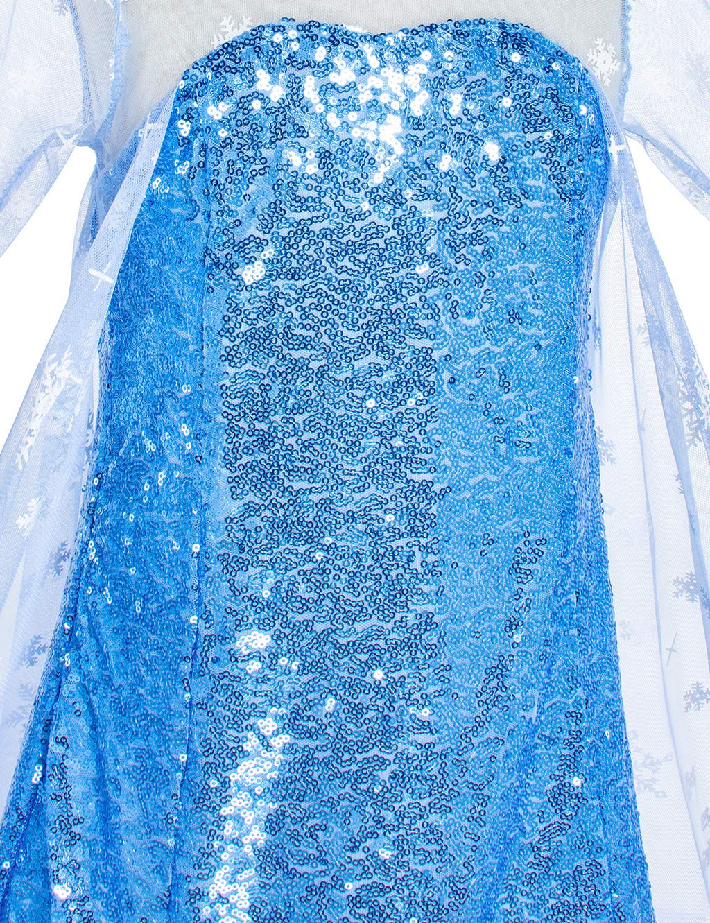 Luxury Princess Dress Costumes with Shining Long Cape Girls Birthday Party