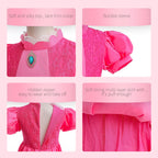 Princess Costume for Girls Cosplay Dress Halloween Birthday Party Dress Up Outfit 3-12Y