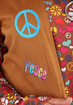 Fun World womens Peace Love Hippie Costume Adult, Multi, Small US