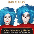 ALLAURA Compatible with Sonny Bono Wig – 60s 70s Men’s Short Brown Wig + Mustache for Hippie, Singer, TV Star, Cop, Detective Costumes – Liberty Duo, Limu & Doug, Uncle Rico, Retro Halloween Outfit