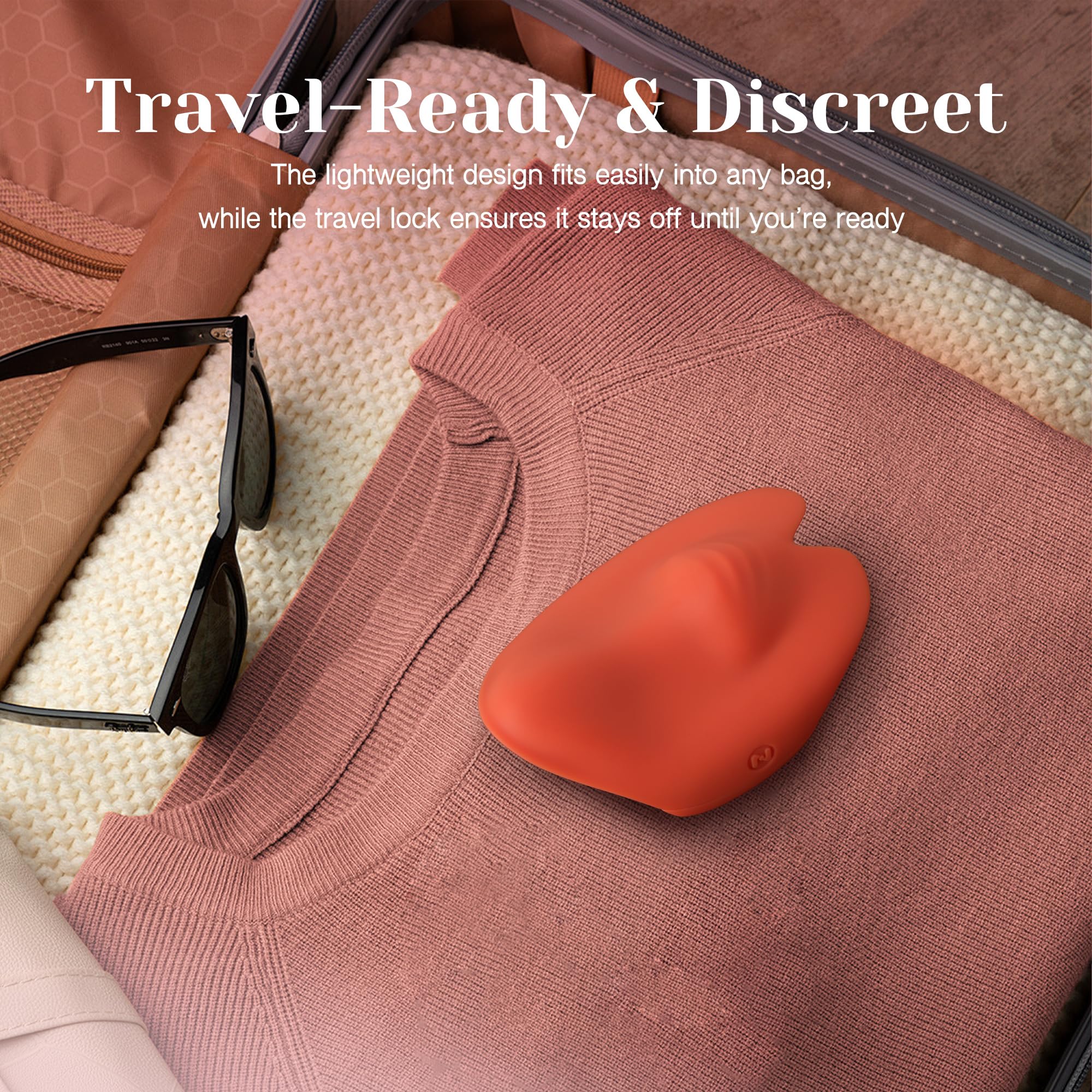 Tracy's Dog Lay-On Vibrator for Women - Palm Adult Sex Toys for Clitoral Nipple Stimulation, 7 Vibration Modes, Rechargeable & Waterproof, Discreet Mini Vibrating Bullet for Couples & Solo Play