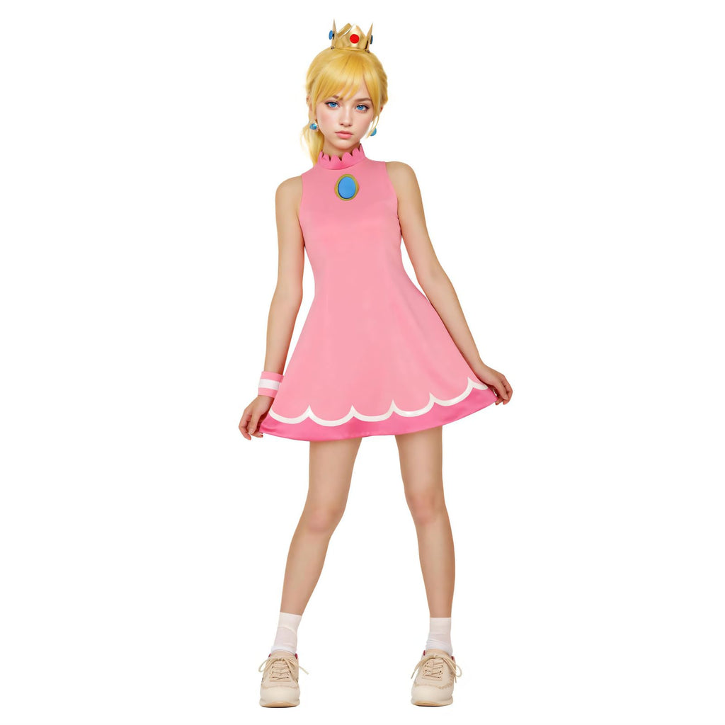 miccostumes Women's Princess Tennis Dress Cosplay Costume with Crown