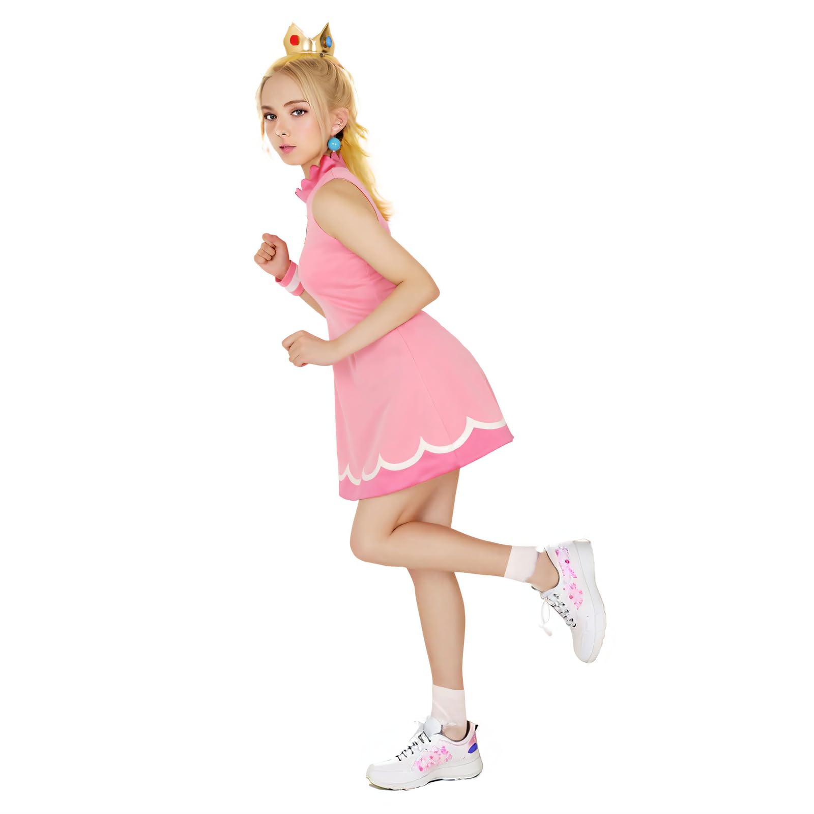 miccostumes Women's Princess Tennis Dress Cosplay Costume with Crown